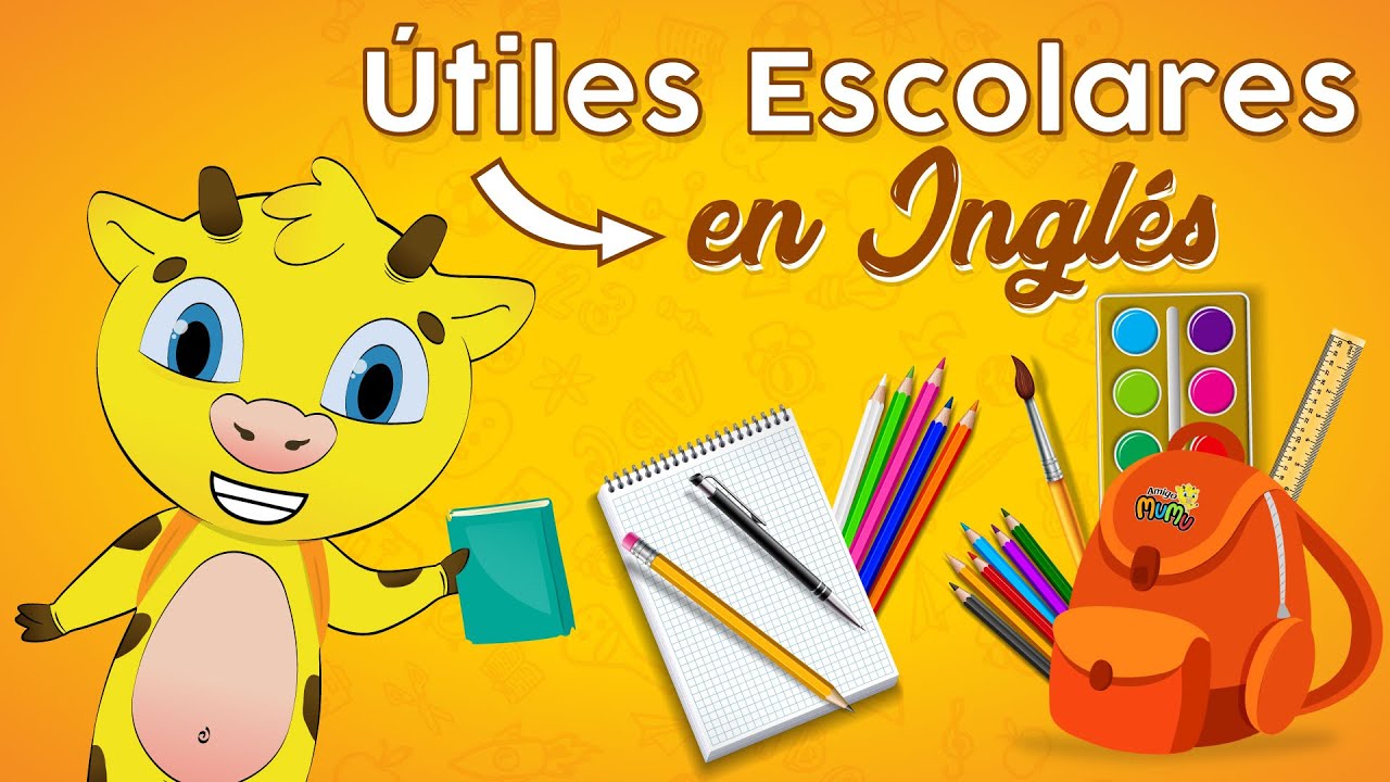 articulos escolares en ingles para niños