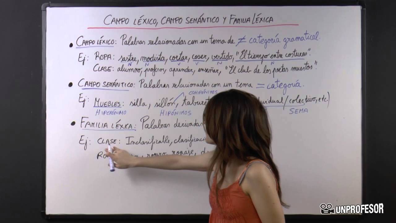 diferencia entre familia léxica y campo semántico