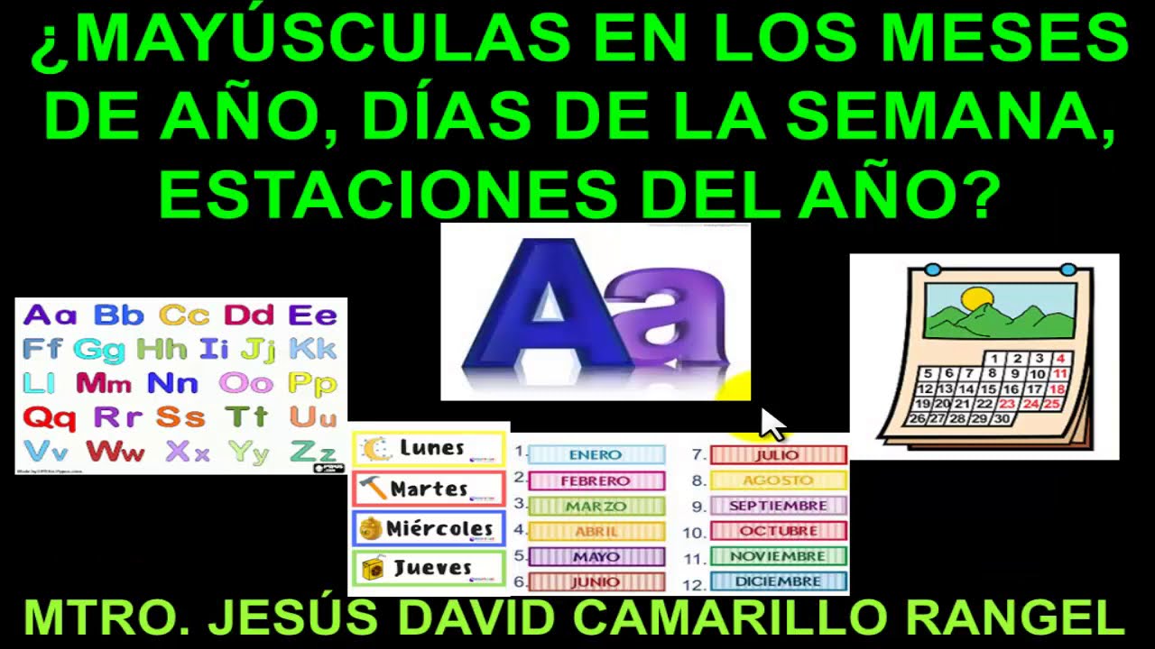 los dias dela semana en ingles van en mayuscula