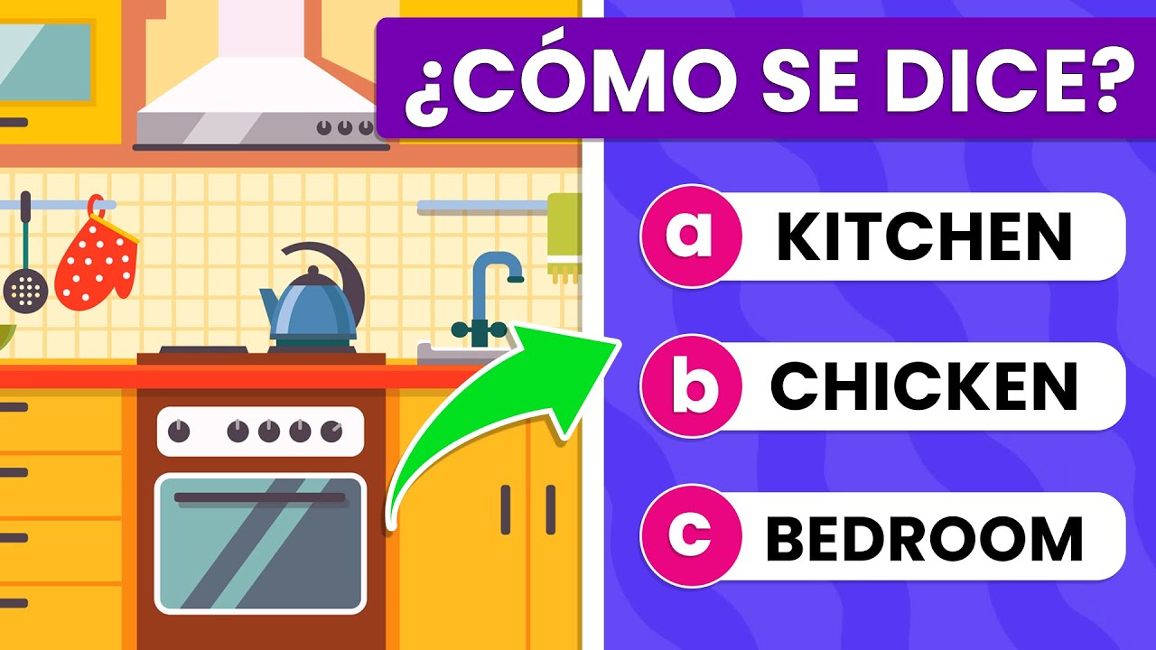 10 lugares de la casa en ingles