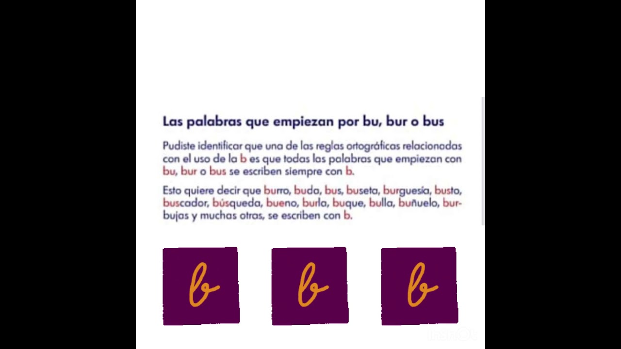10 palabras que empiezan por bus