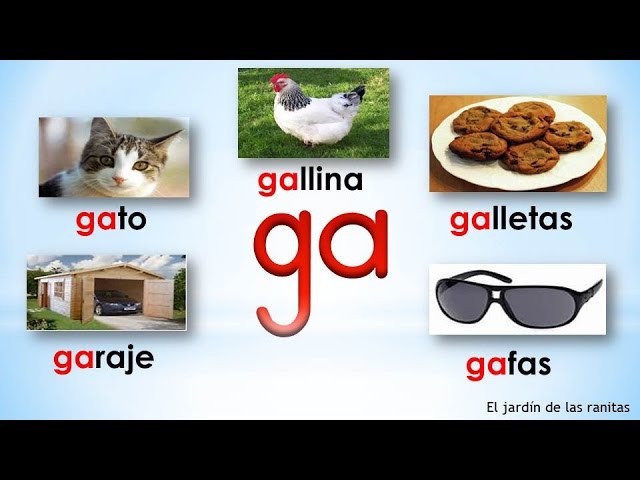 animales con ga go gu gue gui