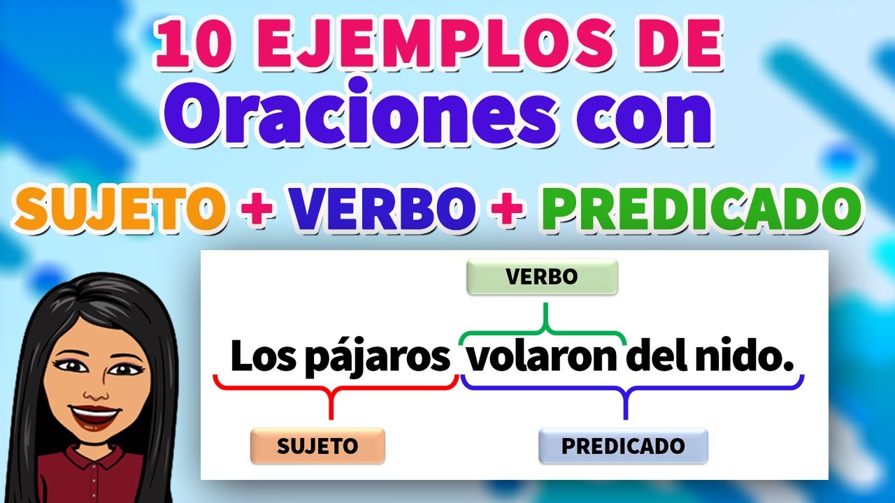 oraciones con sujeto verbo y predicado