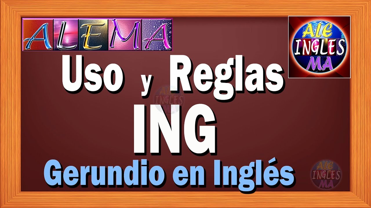 palabras en ingles que terminen en ing