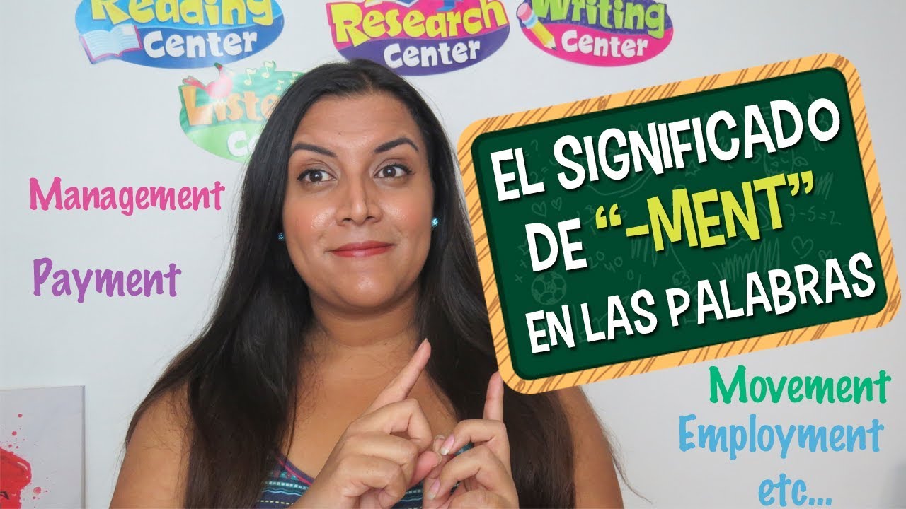 palabras en ingles terminadas en ment