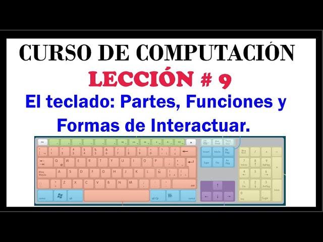 partes de un teclado de ordenador