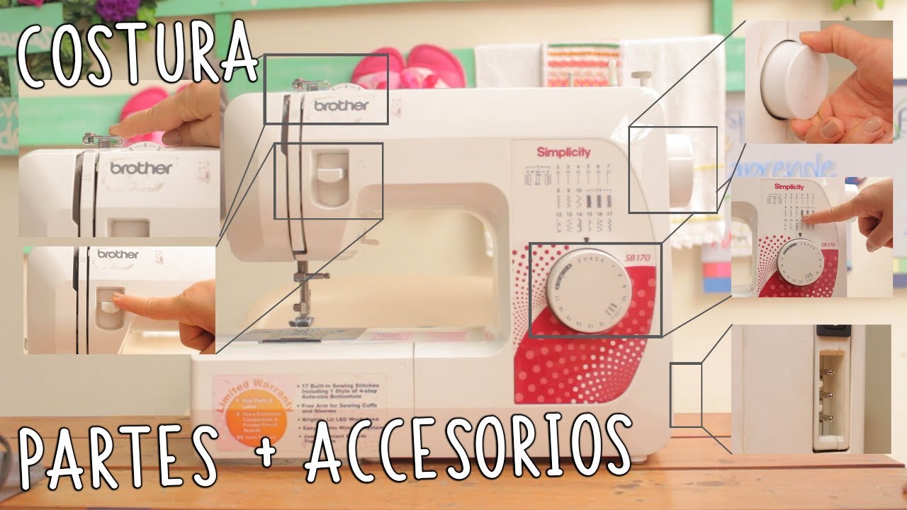 partes de una máquina de coser