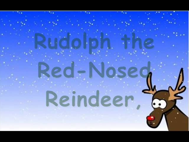 rudolph the red nosed reindeer letra en ingles