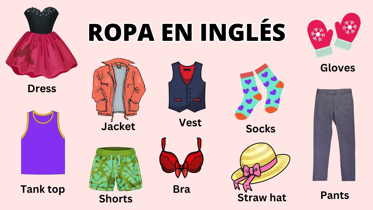 15 prendas de vestir en ingles