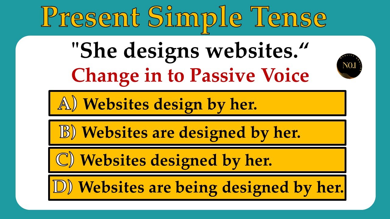 20 oraciones en passive voice present simple