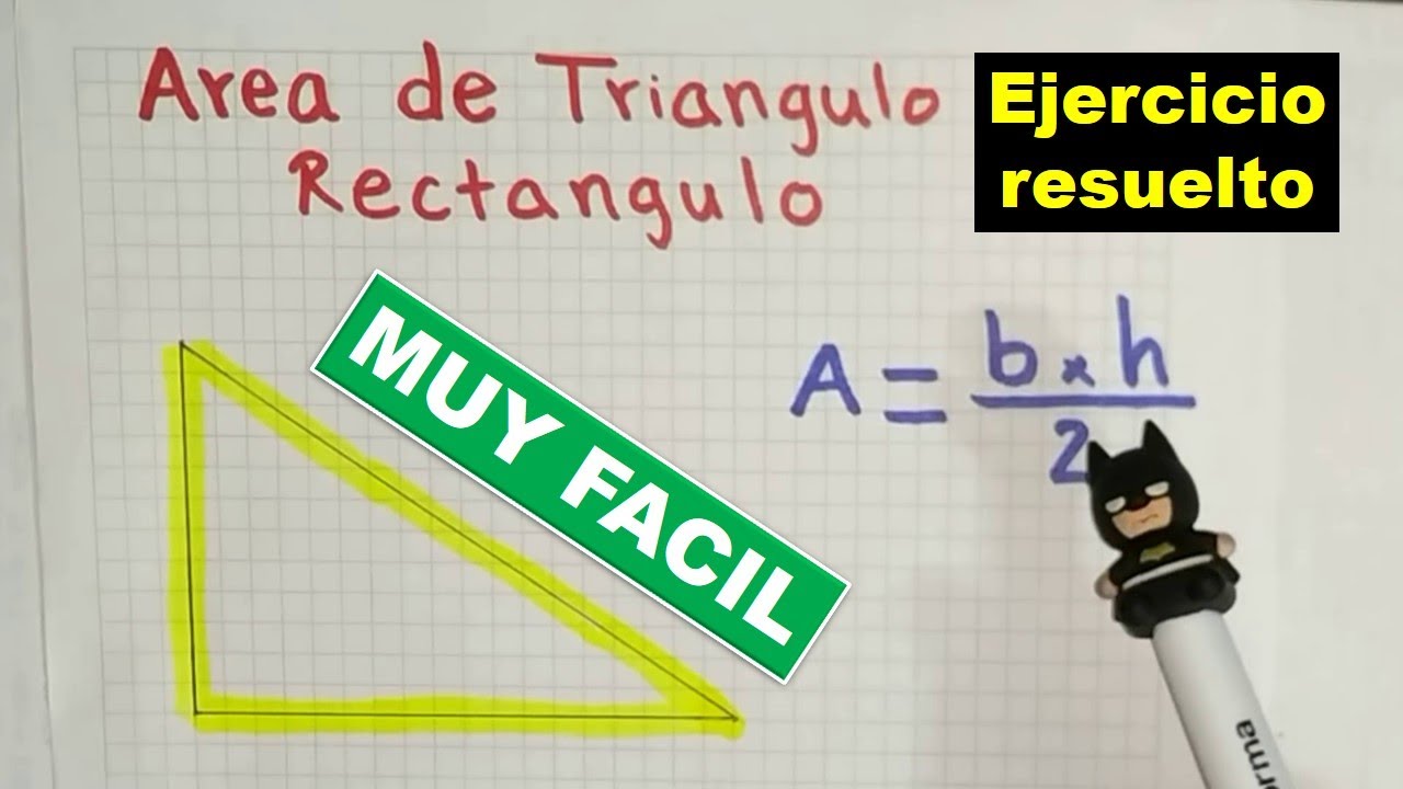 calculo de area de un triangulo rectangulo