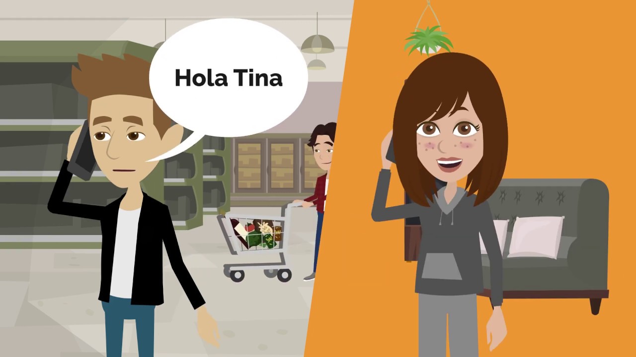 conversacion entre 3 personas en español