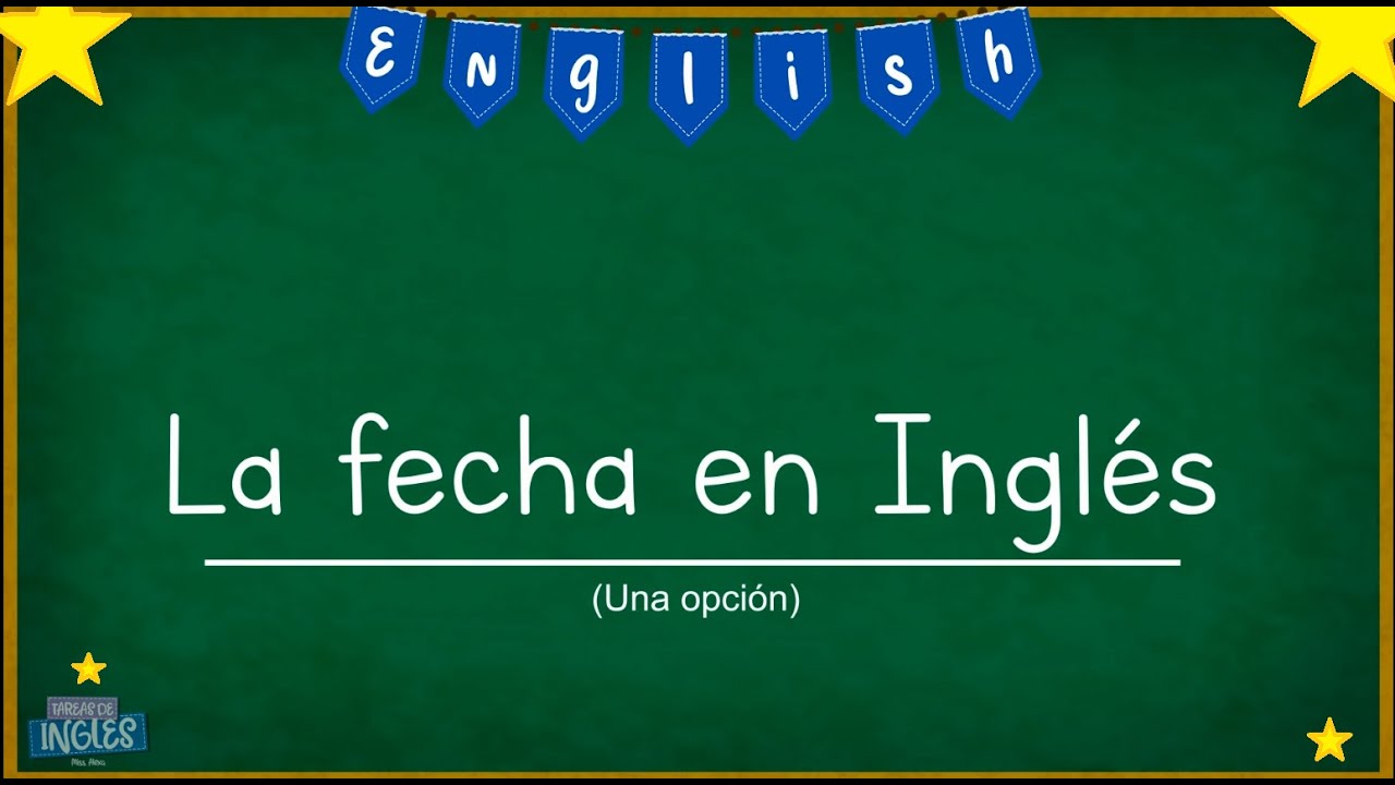 formato de fecha en ingles