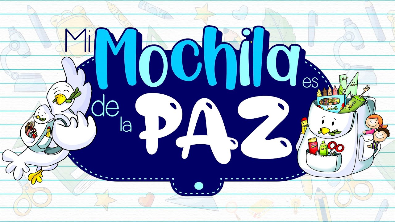 mi mochila es de la paz