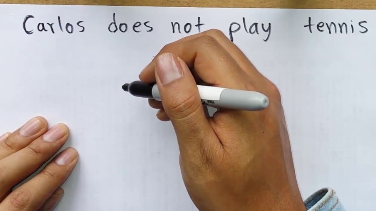 20 oraciones negativas en presente simple en ingles
