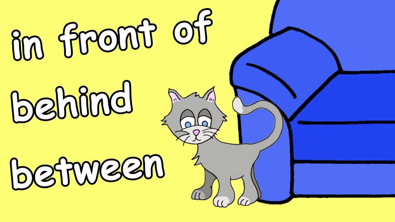 between behind next to in front of