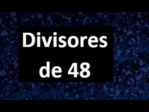 cuáles son los divisores de 48