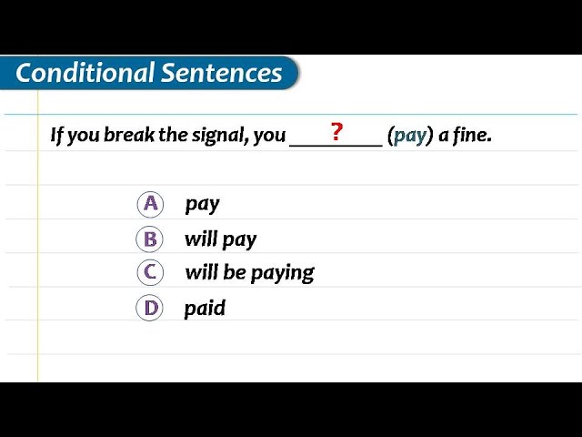 ejercicios conditionals 0 1 2 3