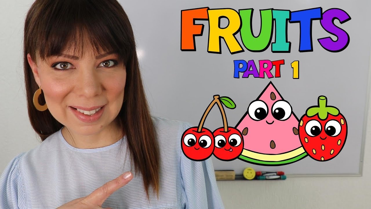 lista de frutas en ingles y español con pronunciacion