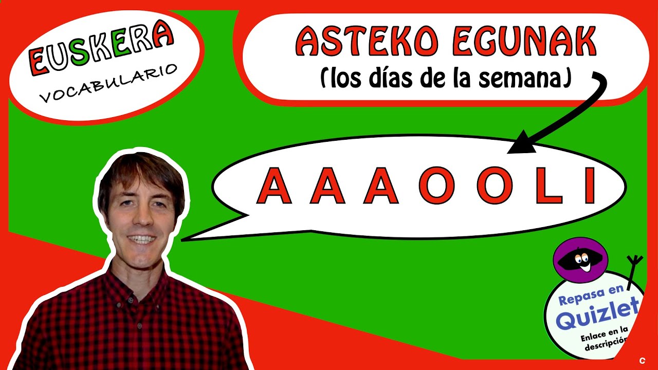 los dias dela semana en euskera