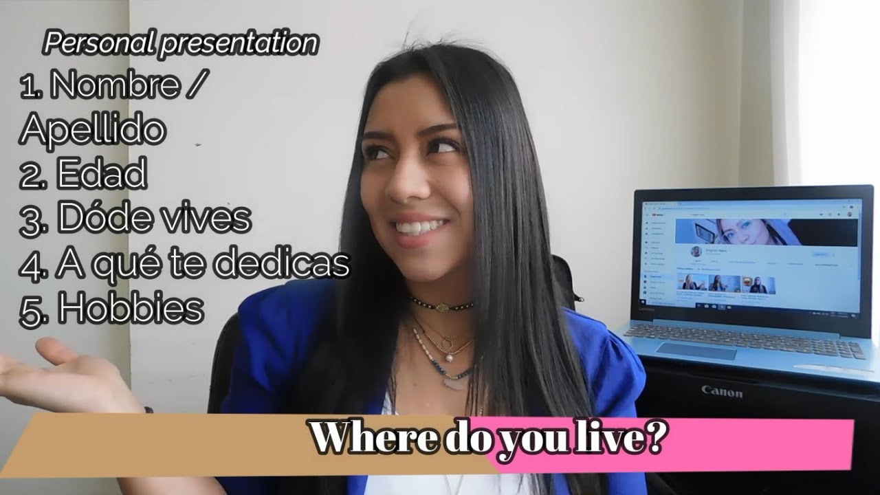 presentacion de una persona en ingles