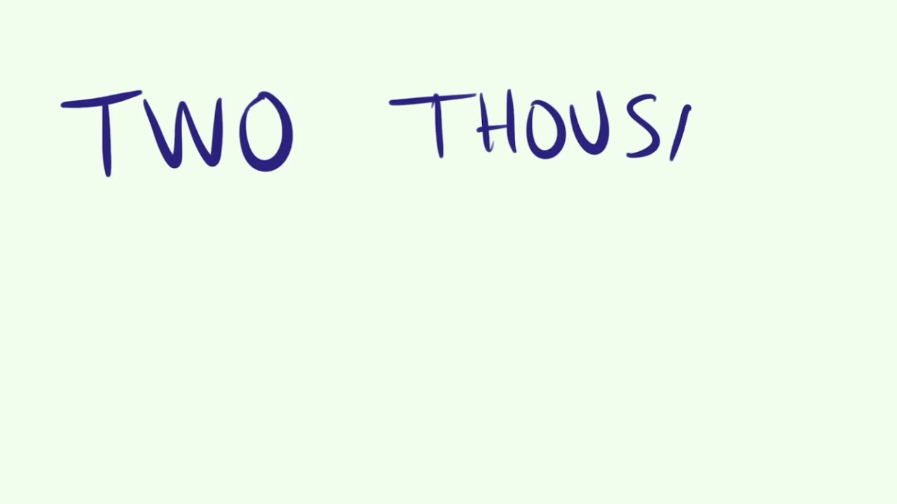como se escribe 2000 en ingles