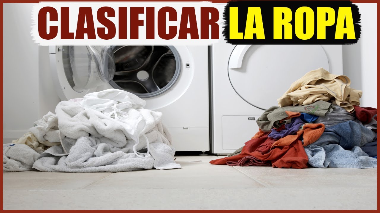 como separar la ropa para lavar