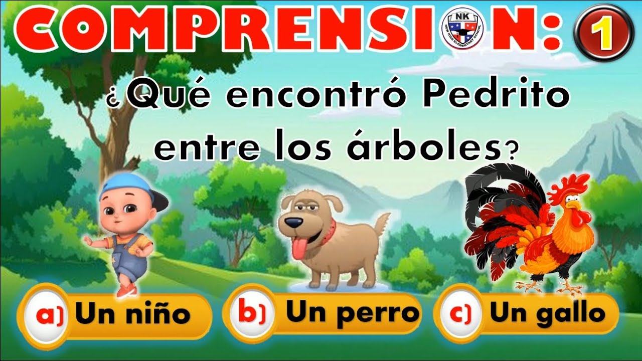 comprensión lectora de primero de primaria