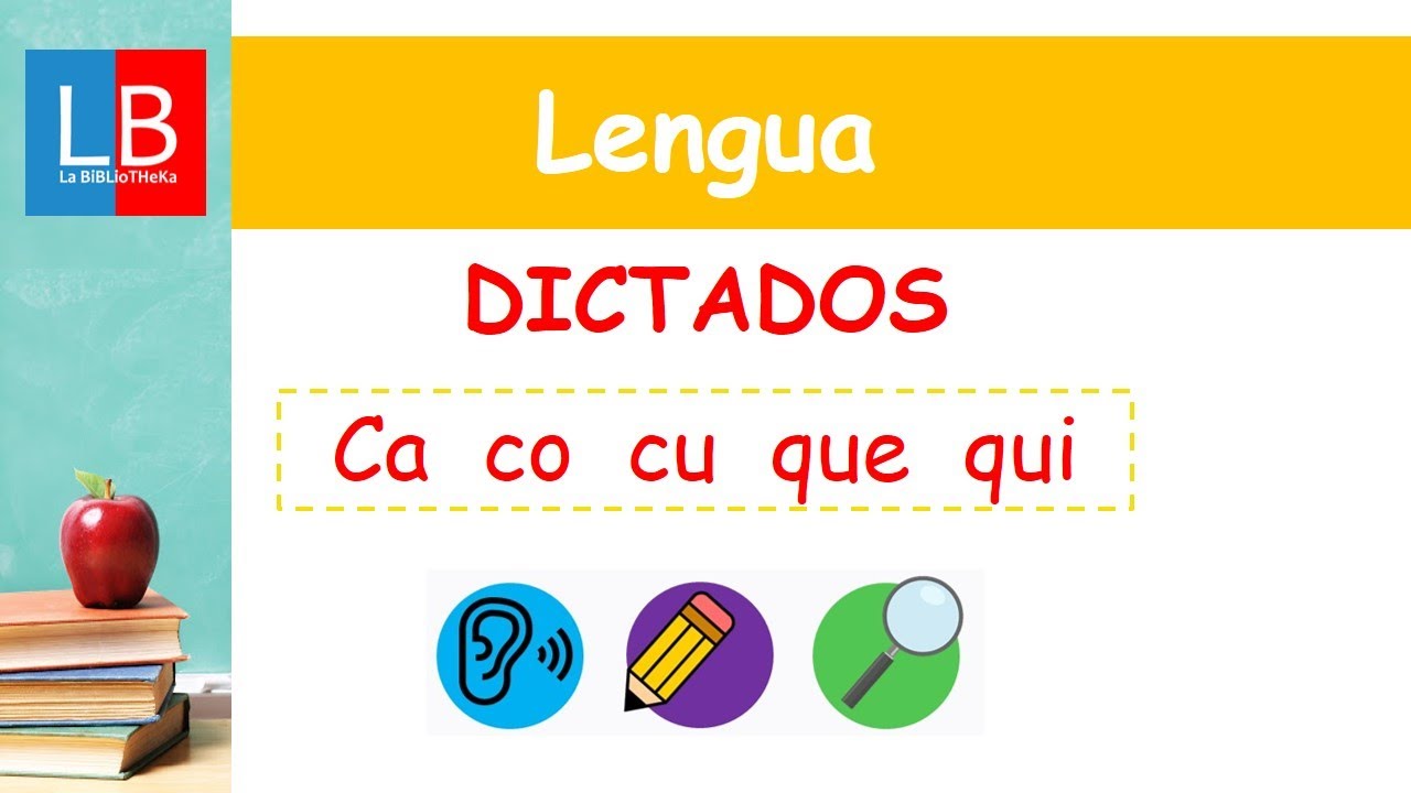 dictados ca co cu que qui