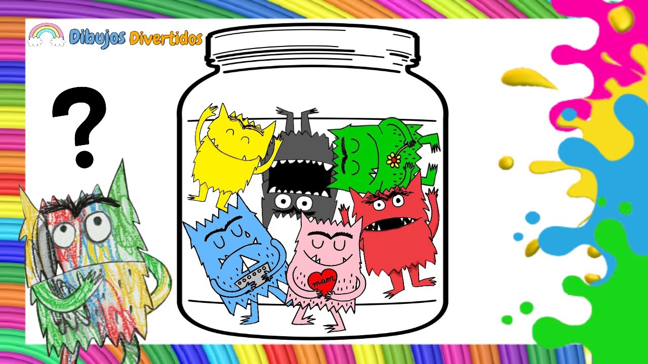 el monstruo de colores para colorear