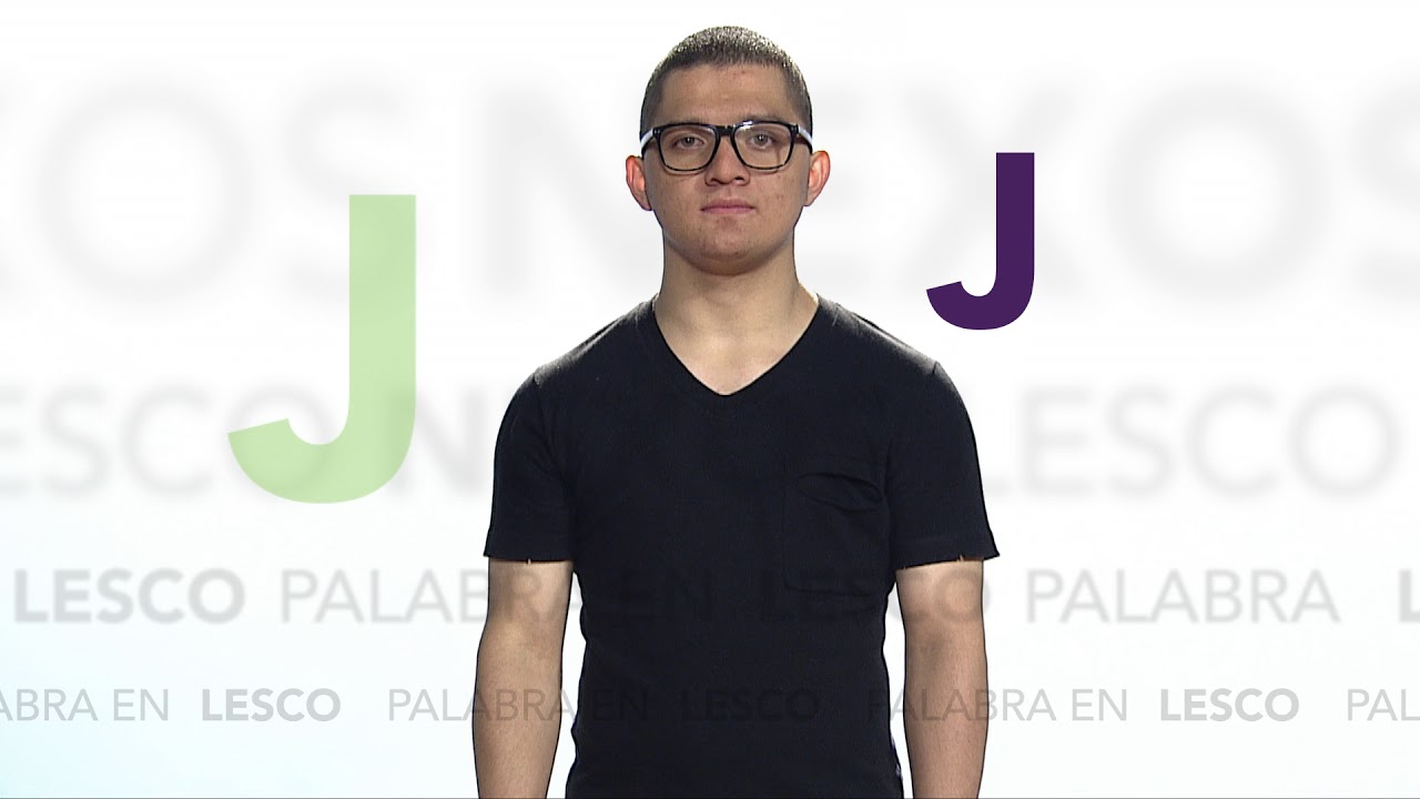 letra j en lenguaje de señas