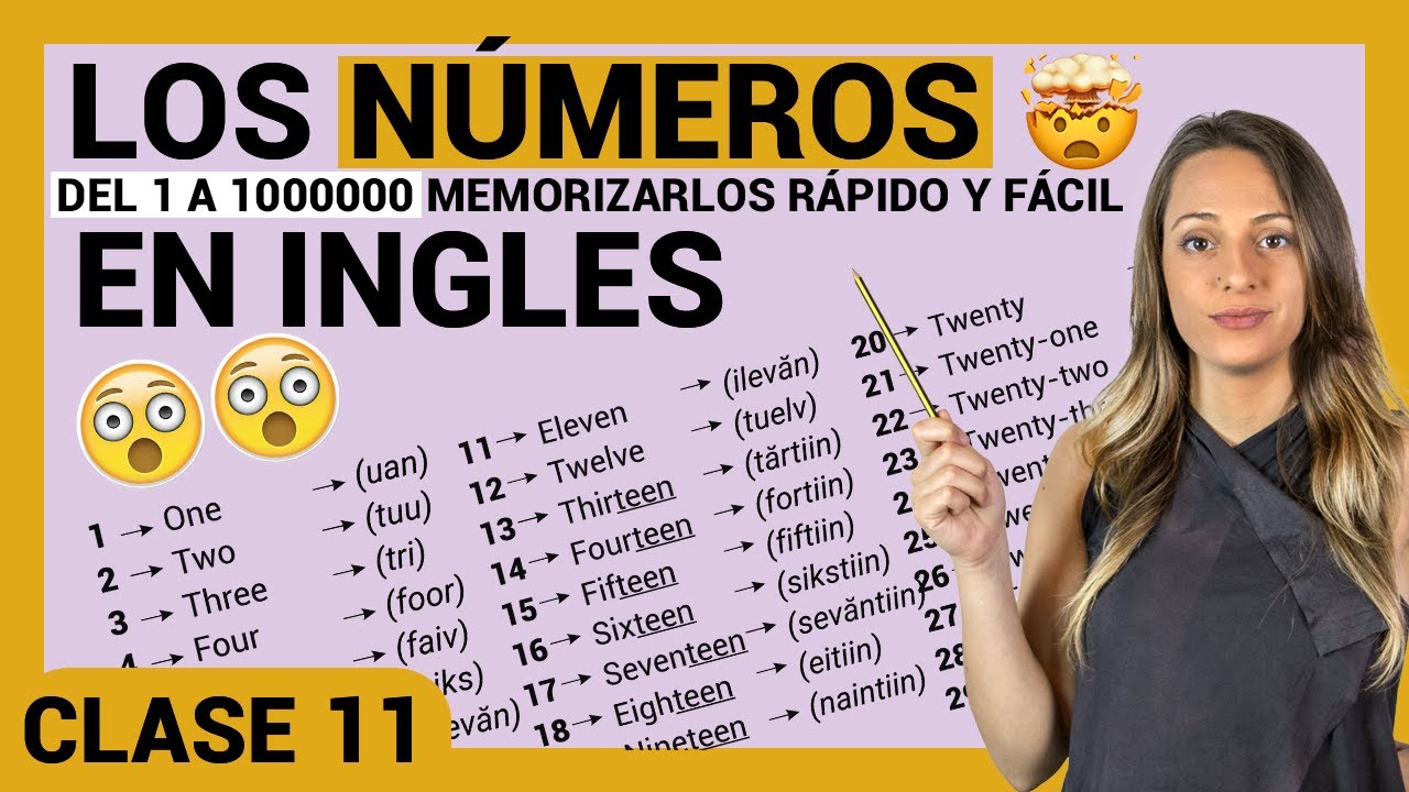 los numeros en ingles del 1000 al 1000000