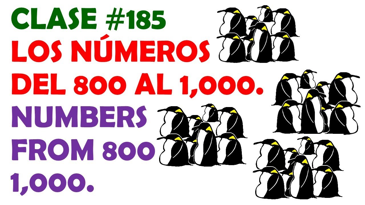 numeros en ingles del 800 al 1000