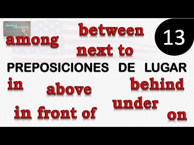 preposiciones de lugar en ingles ejercicios