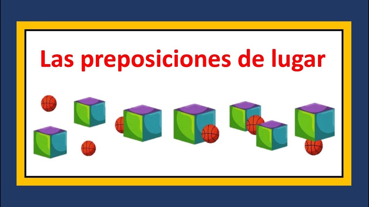 preposiciones de lugar en ingles y español oraciones