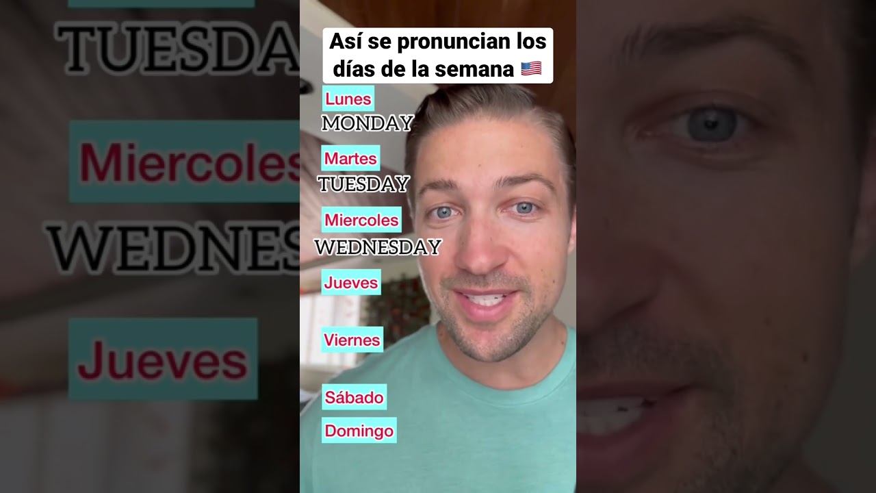 como se pronuncian los días de la semana en inglés