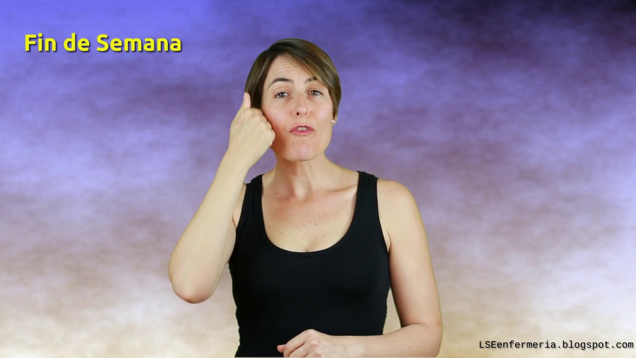 dias dela semana en lengua de signos