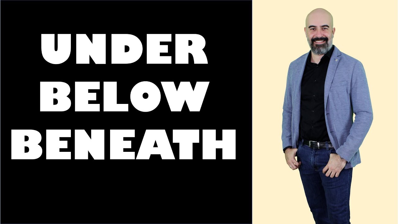 diferencia entre below y under en ingles