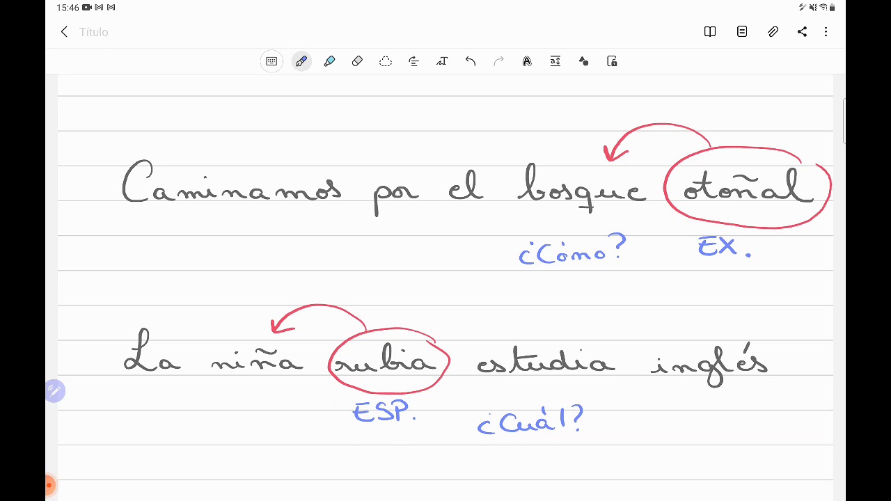 ejercicios de adjetivos especificativos y explicativos