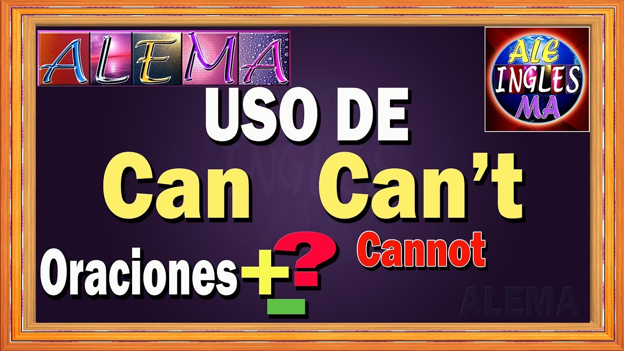 ejercicios en ingles con el verbo can