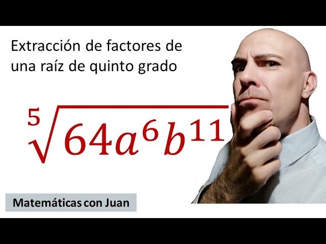 extraccion de factores de un radical