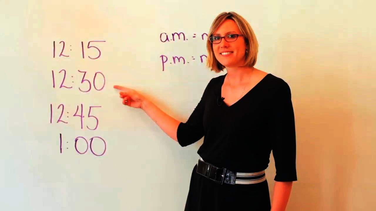 hora en ingles am y pm
