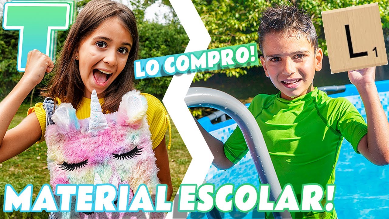 material escolar con la letra a