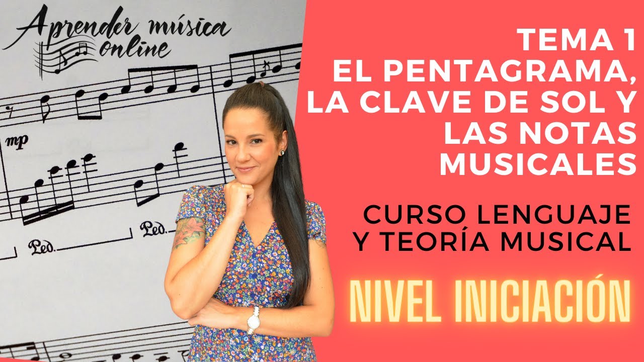 notas en pentagrama clave de sol