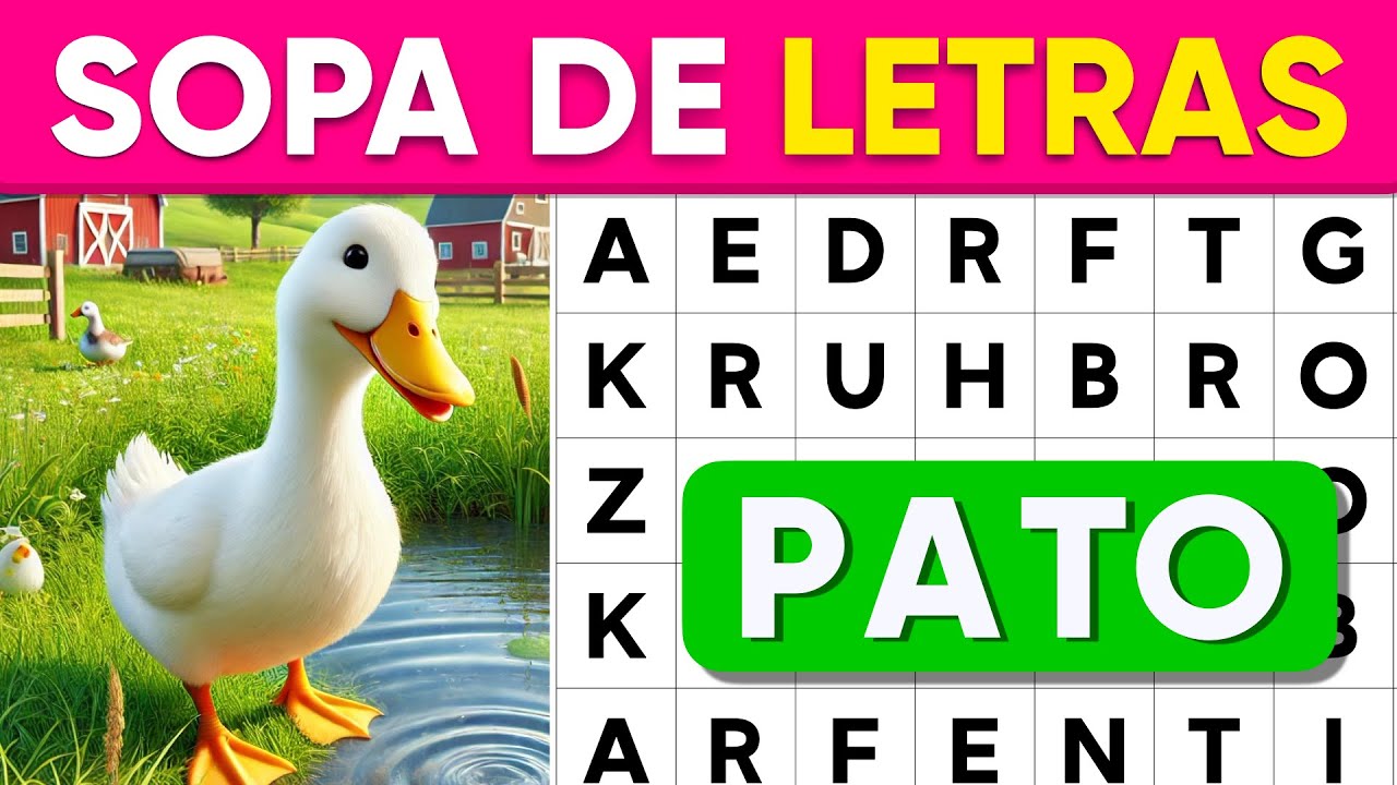 sopa de letras para niños de 8 a 10 años