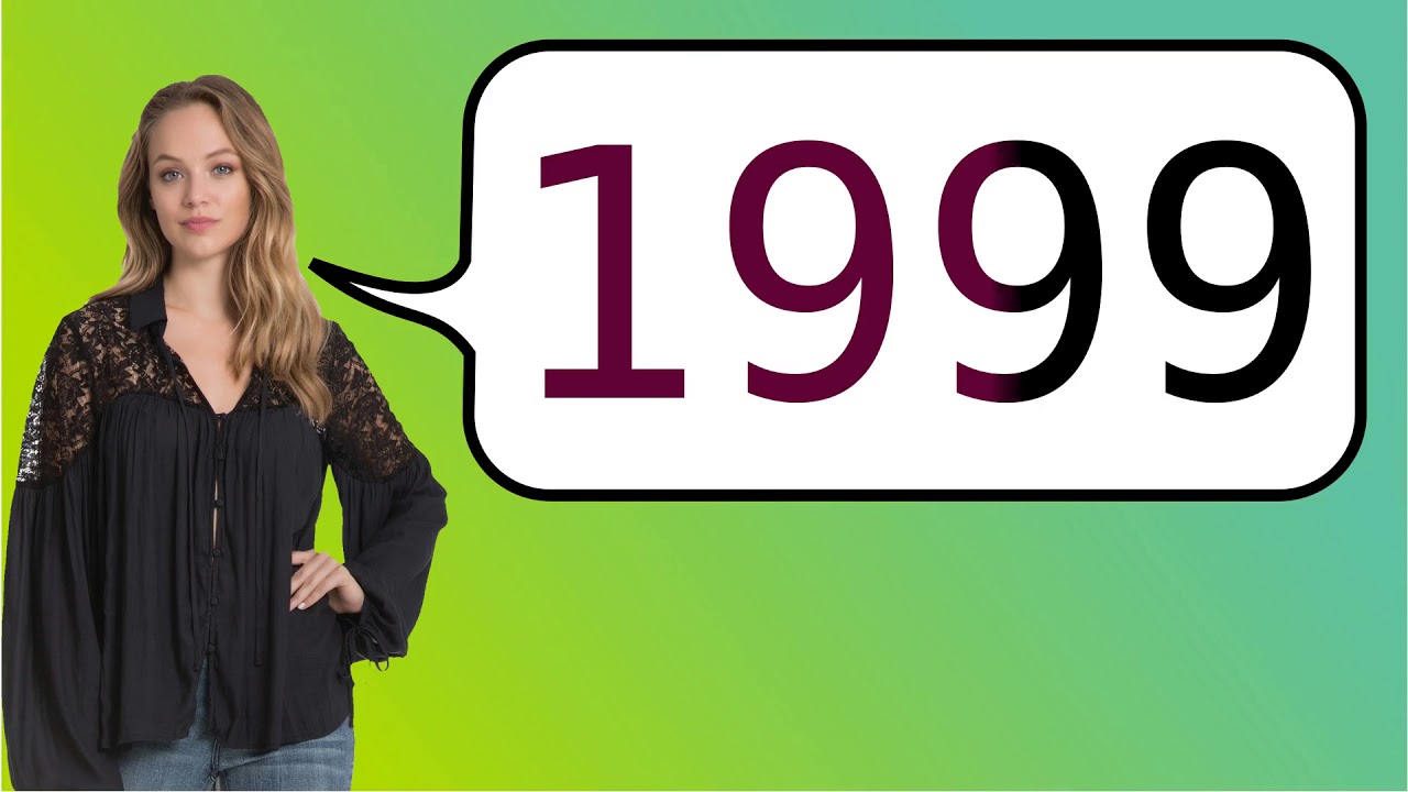 como se dice 1999 en ingles