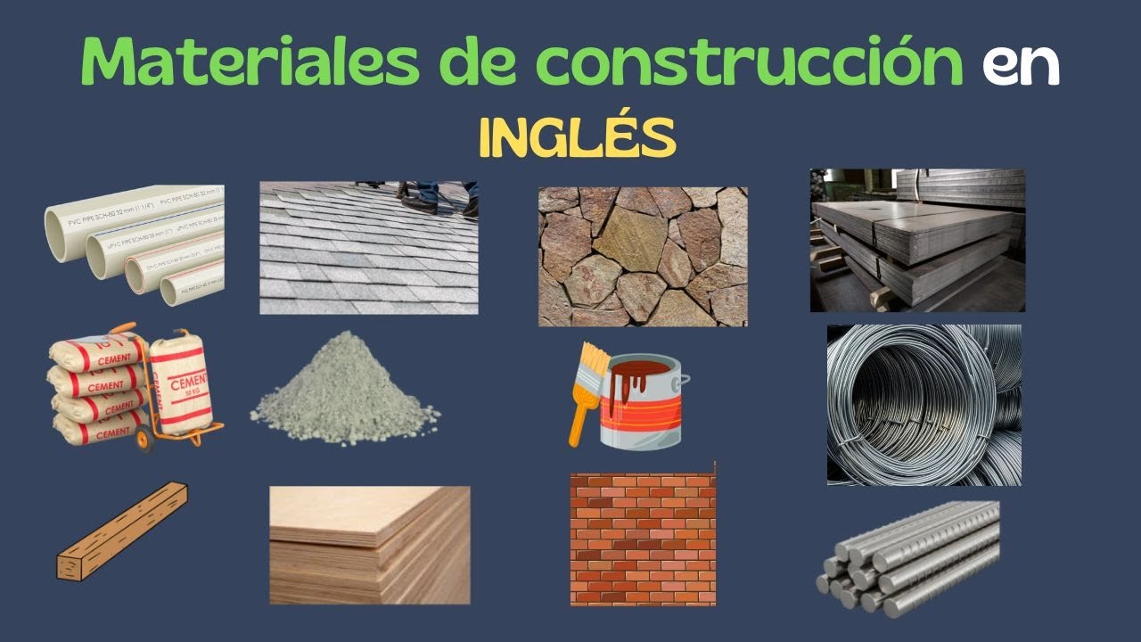 materiales para construccion en ingles