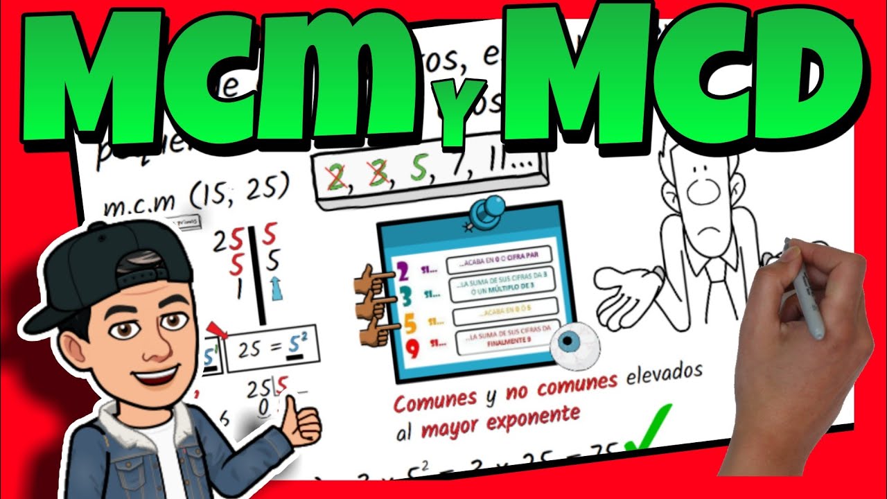 mínimo común múltiplo y máximo común divisor 6 primaria
