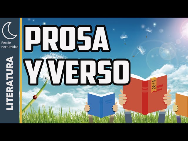 texto en verso y en prosa